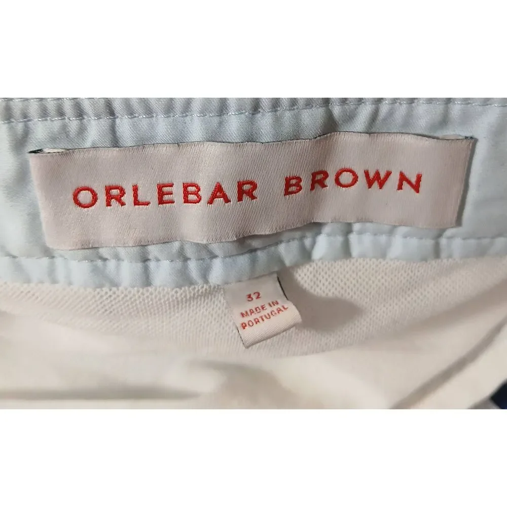 Orlebar brown mens 32 beach shorts swim trunks blue